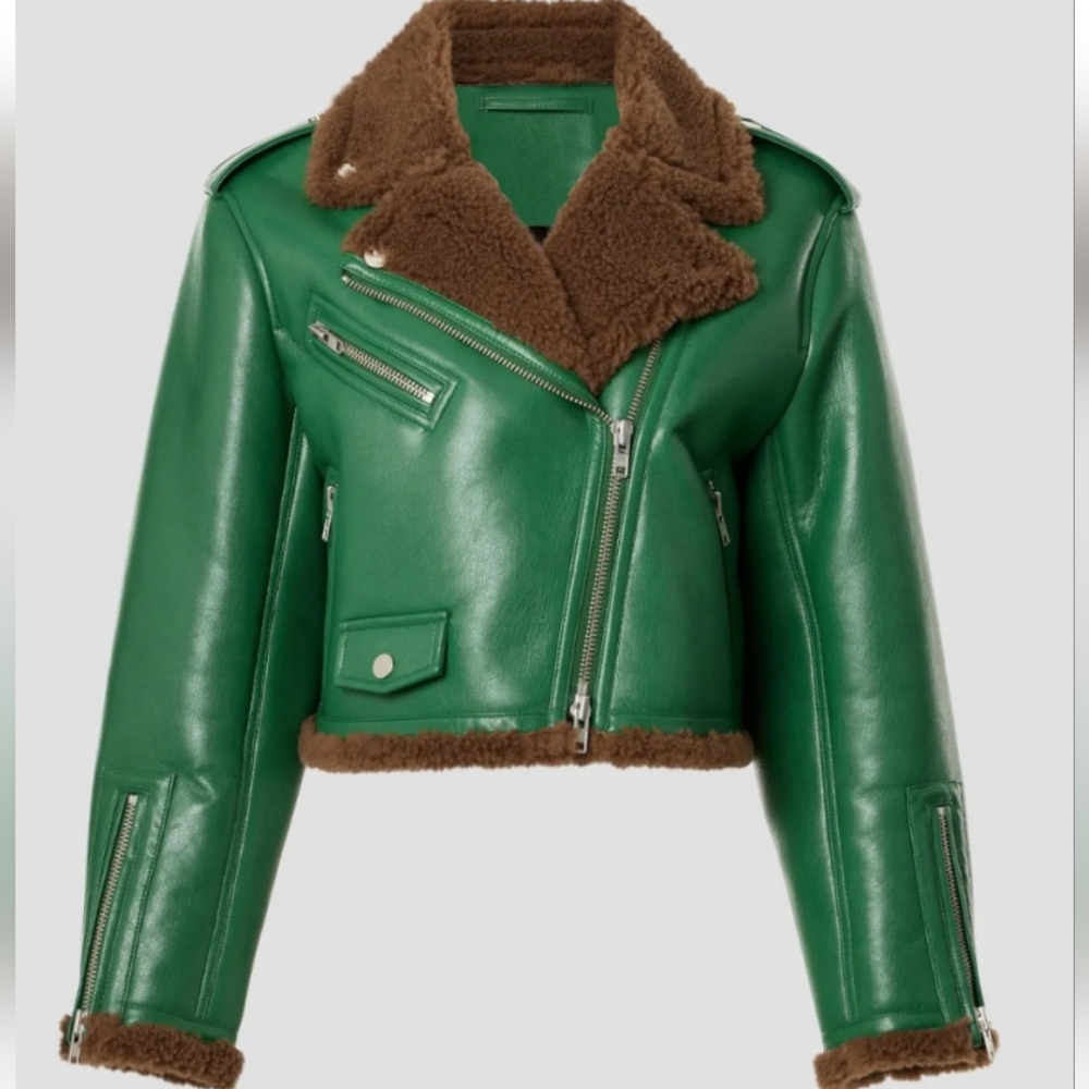 Stand Studio Green and Brown Jacket - Picture 3 of 6